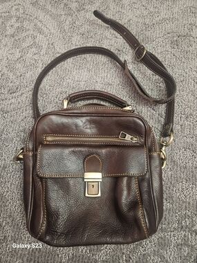 Vintage Elisa Betta 1987 Brown Italy Leather Purse